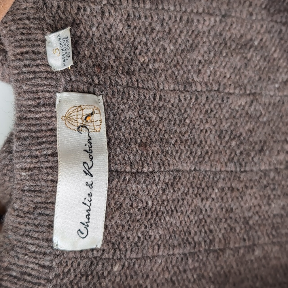 Charlie & Robin Rockrose Rosette Cardigan Snap S - Picture 4 of 9